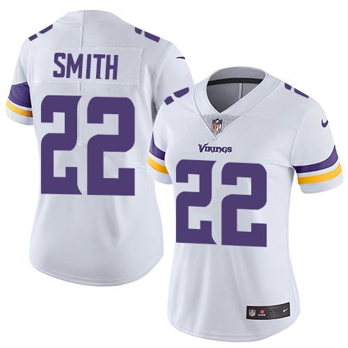 Women 2019 Minnesota Vikings 22 Smith white Nike Vapor Untouchable Limited NFL Jersey